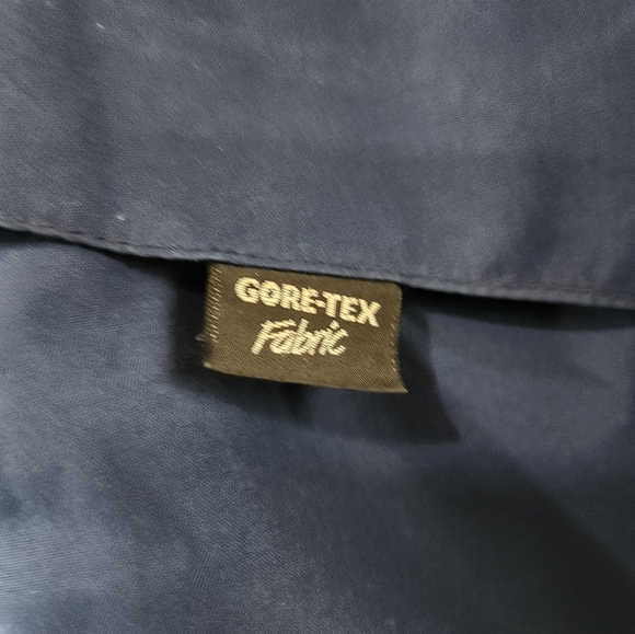 VERY RARE! Light Blue Label NORTH FACE Navy Blue Goretex Jacket MADE IN UK sz M - Picture 3 of 14